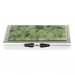 Таблетница на 3 отделения камень нефрит