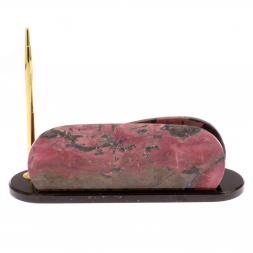 Письменный набор "Корида" из родонита