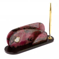 Письменный набор "Корида" из родонита