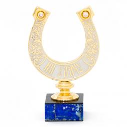 Сувенир подкова "На удачу" камень лазурит Златоуст