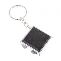 Складное зеркало брелок актинолит квадратное