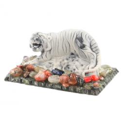Сувенир фигурка "Амурский тигр малый" из мрамолита