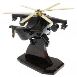 Сувенир "Вертолет аллигатор КА - 52" из обсидиана