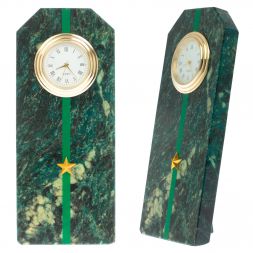 Часы-погон "Младший лейтенант прокуратуры РФ" камень змеевик