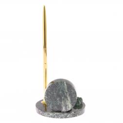 Часы с ручкой змеевик, малахит, лазурит