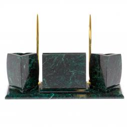 Мини-набор с часами камень змеевик