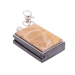 Брелок огниво "Вечная спичка" с накладкой из яшмы 2,8х1,3х5 см