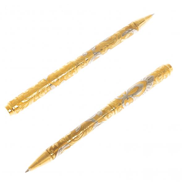 Подарочный набор &amp;quot;Георгий Победоносец&amp;quot; ежедневник и ручка с гравюрой Златоуст 129786