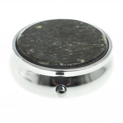 Таблетница на 3 отсека камень мусковит цвет серебро