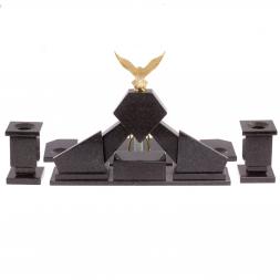 Настольный набор из офиокальцита "Орел"