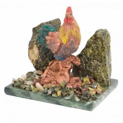 Сувенир &amp;quot;Петух&amp;quot; большой змеевик