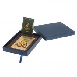 Икона гравюра &amp;quot;Владимирская Божья Матерь&amp;quot; багет 12,5х17,5х1 см Златоуст