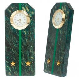 Часы-погон "Лейтенант прокуратуры РФ" камень змеевик