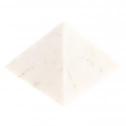 Пирамида из белого мрамора 9,5х9,5х7,5 см