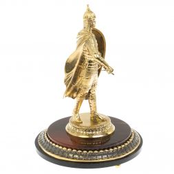 Cтатуэтка "Александр Невский" из бронзы и яшмы