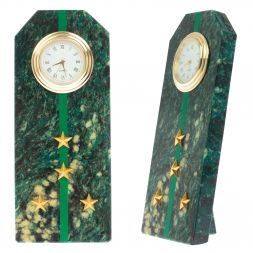 Часы-погон "Капитан прокуратуры РФ" камень змеевик