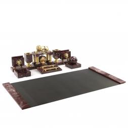 Настольный набор на стол "Руководитель" с бюваром бронза креноид