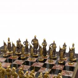 Подарочный шахматный ларец "Русь" камень креноид