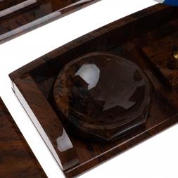 Письменный набор "Премиум" камень обсидиан