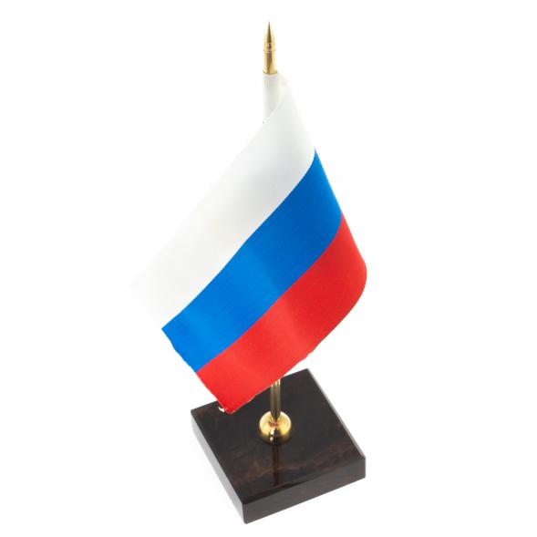 Флагшток из обсидиана подставка квадрат 6,5х6,5х28 см 122046