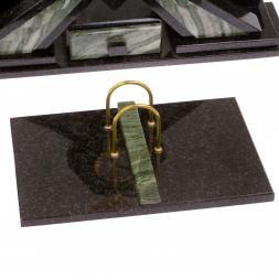 Настольный набор "Орел" камень офиокальцит