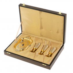 Водочный набор &amp;quot;Конус&amp;quot; 3 рюмки на подносе 40 мл Златоуст