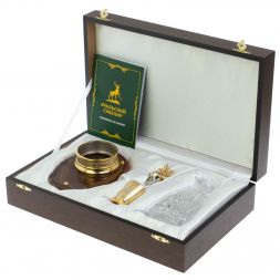 Водочный набор "Георгий Победоносец" камень агат Златоуст