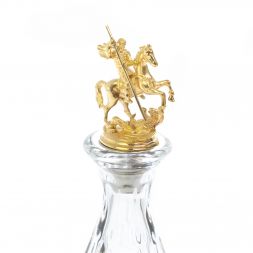 Водочный набор "Георгий Победоносец" камень агат Златоуст