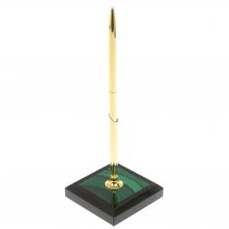 Подставка под ручку из малахита 6х7х19,5 см