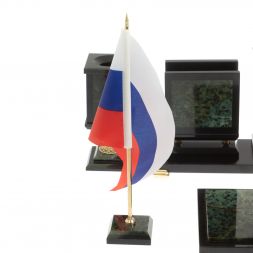 Письменный прибор "Орёл" из нефрита на ножках