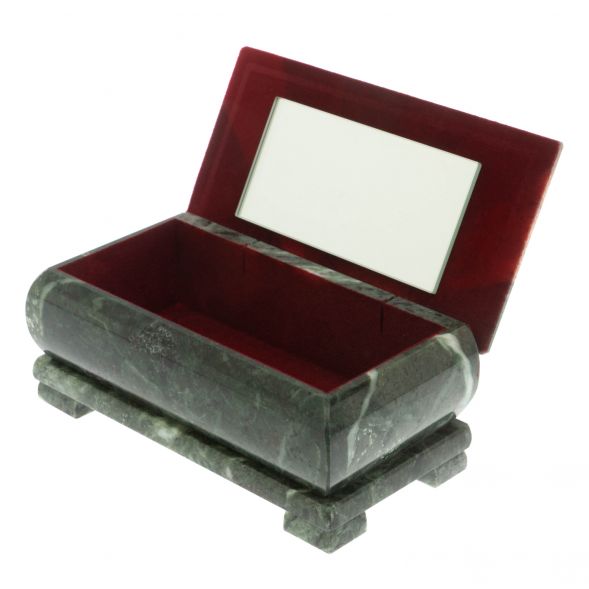 Шкатулка для денег &amp;quot;Купюра&amp;quot; с мозаикой из змеевика 129321