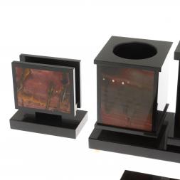 Настольный набор "Георгий Победоносец" из яшмы