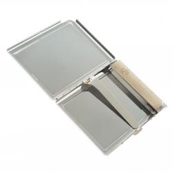 Портсигар на 10 сигарет с зажигалкой камень офит