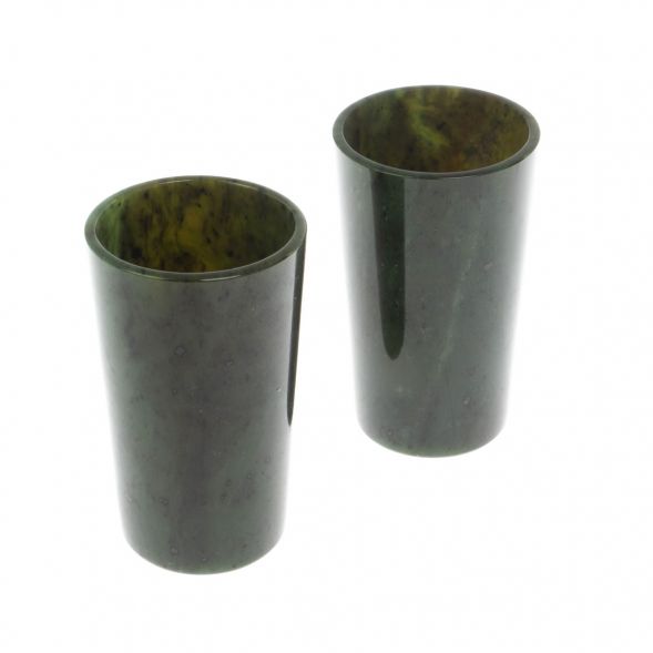 Набор стопок из нефрита 2 шт для текилы 4,5х4,5х7,5 см 128793