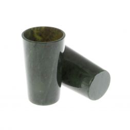 Набор стопок из нефрита 2 шт для текилы 4,5х4,5х7,5 см