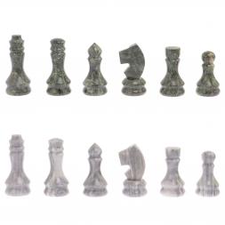 Шахматы с гравировкой "Греческий орнамент" 40х40 см гранит