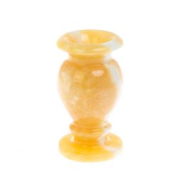 Ваза настольная для цветов камень оникс медовый 5,2х7,5 см (2х4)