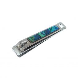 Кусачки для ногтей камень азурит