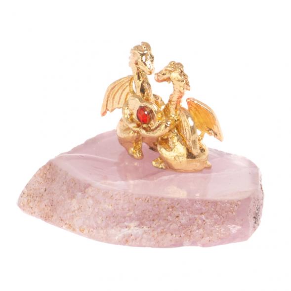 Сувенир &amp;quot;Пара драконов&amp;quot; из камня флюорит 126846