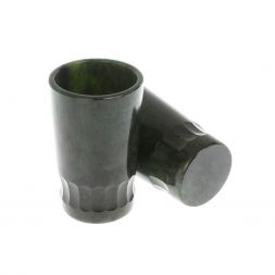 Набор стопок из нефрита &amp;quot;Грани&amp;quot; для текилы 4,5х4,5х7,5 см