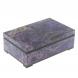 Шкатулка из камня чароит 15,5х10х5,5 см 129444