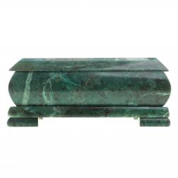 Шкатулка с иллюстрацией "Горные орлы" камень змеевик 17,5х9,5х7,5 см