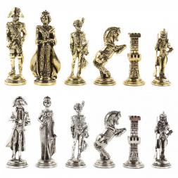 Шахматы "Отечественная война 1812 г." доска 40х40 см обсидиан оникс