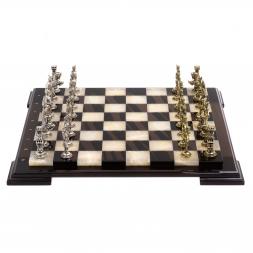 Шахматы "Отечественная война 1812 г." доска 40х40 см обсидиан оникс