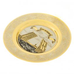 Тарелка с гравюрой "Санкт-Петербург. Разводные мосты" 12 см в подарочной упаковке Златоуст