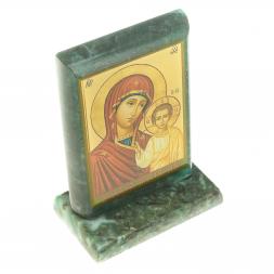 Икона "Казанская БМ" змеевик 8х4х9,5 см