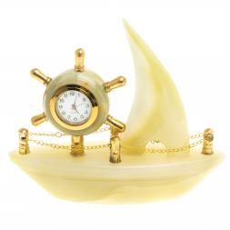 Часы «Яхта» из камня оникс (5)