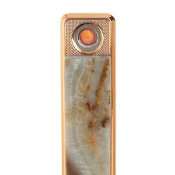 Электронная USB зажигалка из камня агат