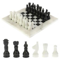 Шахматы "Сувенирные" доска 20х20 см мрамор