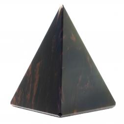 Пирамида из камня обсидиан коричневый 7х7х8,5 см